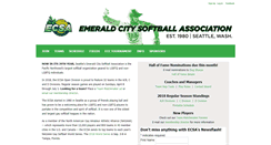 Desktop Screenshot of emeraldcitysoftball.org