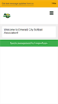 Mobile Screenshot of emeraldcitysoftball.org