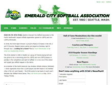 Tablet Screenshot of emeraldcitysoftball.org